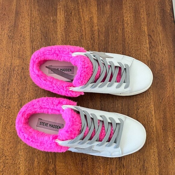 Steve Madden Polaris Slip on Sherpa Sneaker - Picture 2 of 15